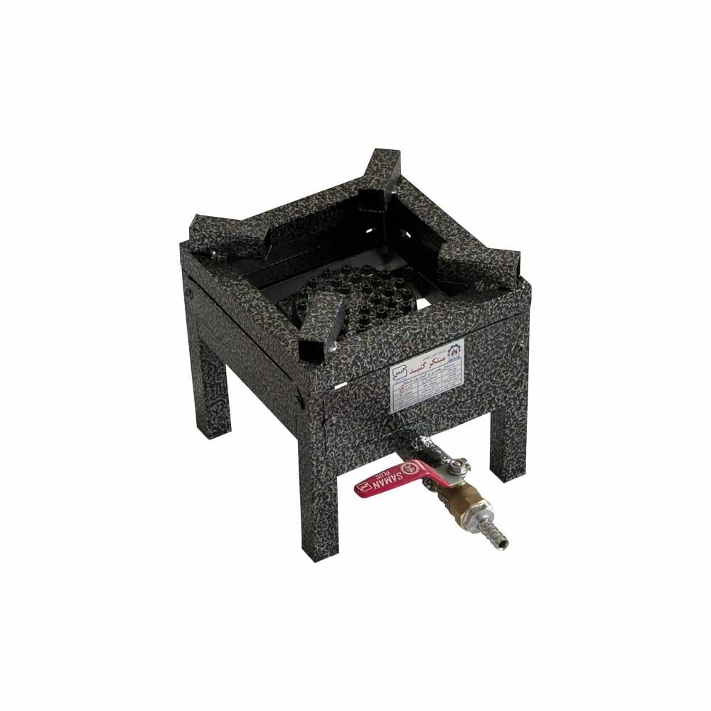 اجاق گاز پروفیلی تک شعله شیر گازی سایز 18*18